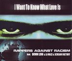 Rappers Against Racism feat. Down Low & La Mazz & Scream Factory I Want To Know What Love Is album cover